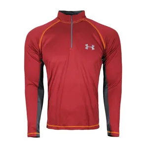 تی شرت ورزشی مردانه مدل نیم زیپ تنفسی کد 08