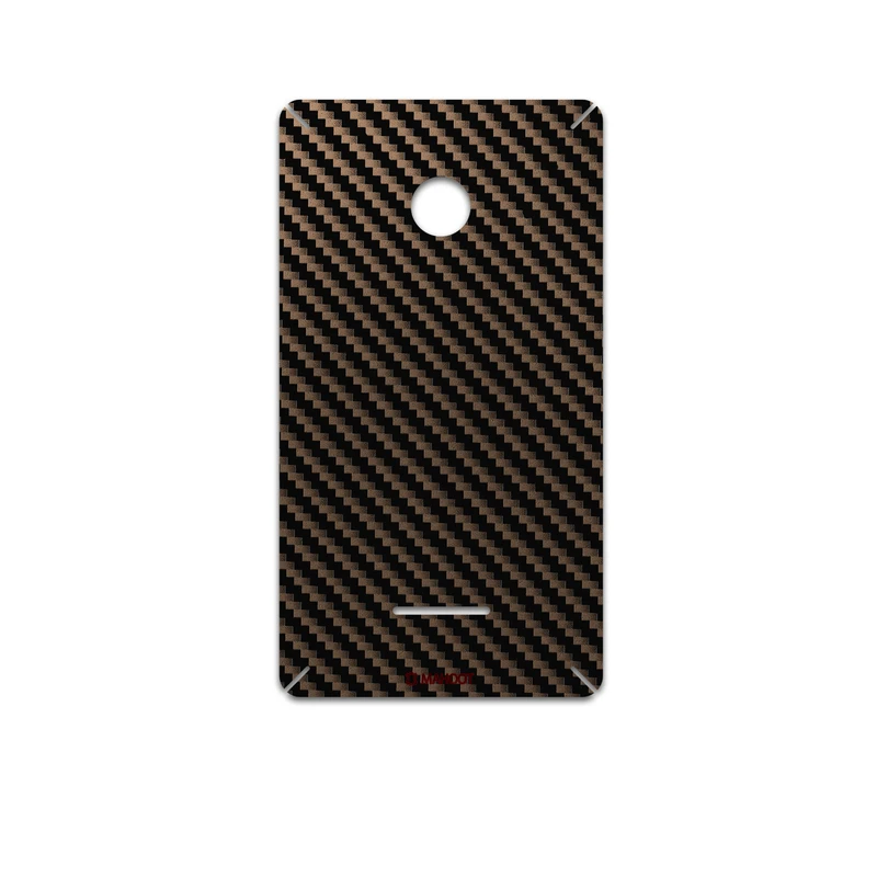 برچسب پوششی ماهوت مدل Glossy-Brown-Fiber مناسب برای گوشی موبایل مایکروسافت Lumia 532