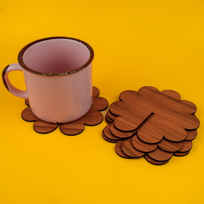 زیر لیوانی کایرا مدل گوسفند بسته 5 عددی به همراه استند