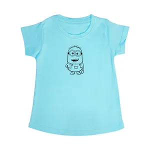 تی شرت آستین کوتاه دخترانه مدل مینیون کد BLc