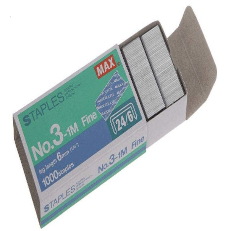 سوزن منگنه مکس کد 24.6.2000 سایز 24.6 بسته 2000 عددی