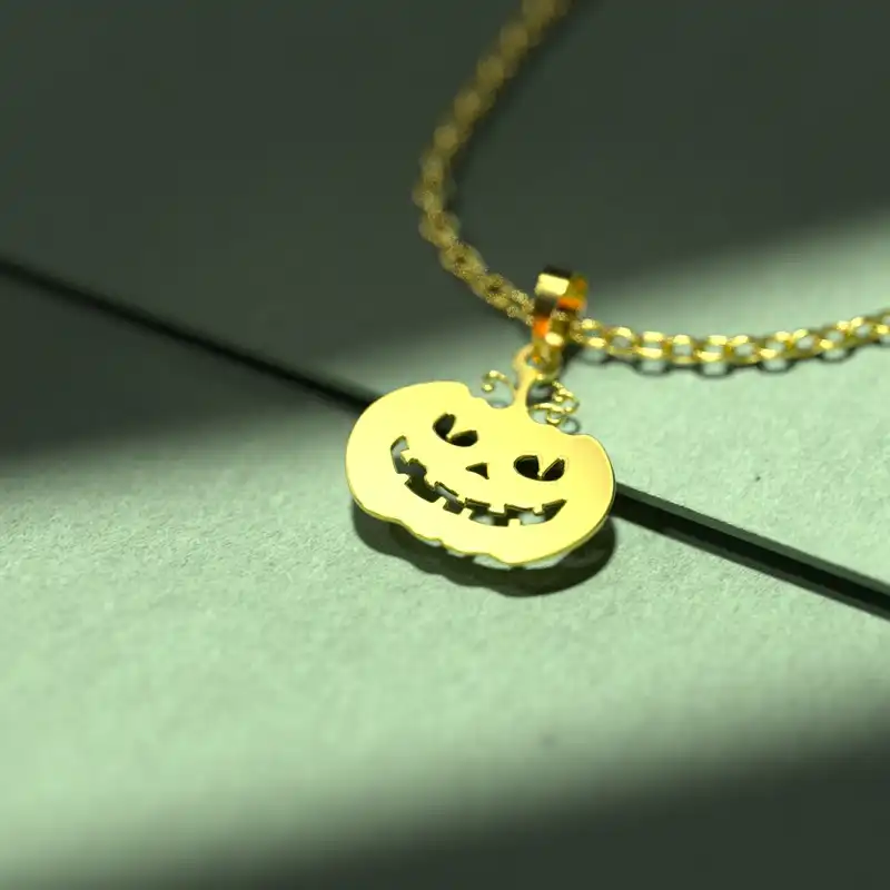 گردنبند طلا 18 عیار زنانه مدوپد مدل هالووین کد G2-1-1290