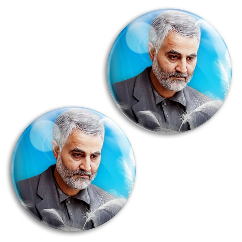 مگنت پرمانه طرح حاج قاسم سلیمانی کد pmag2.26936 مجموعه 2 عددی