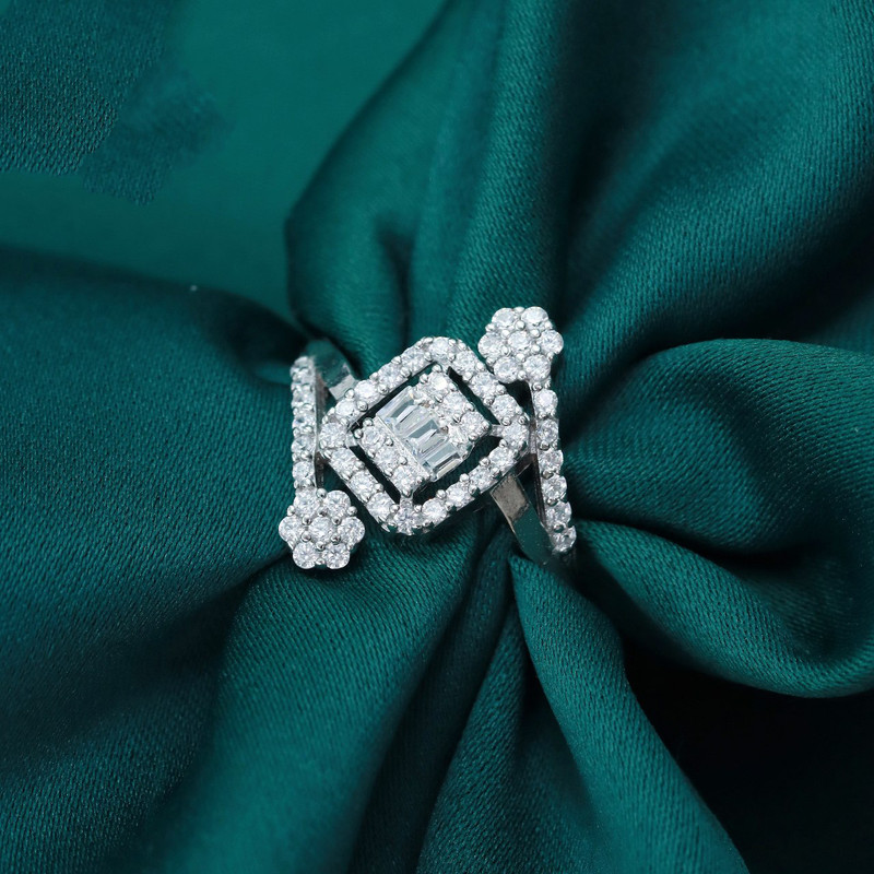 انگشتر نقره زنانه جی تی ای مدل جی نایس