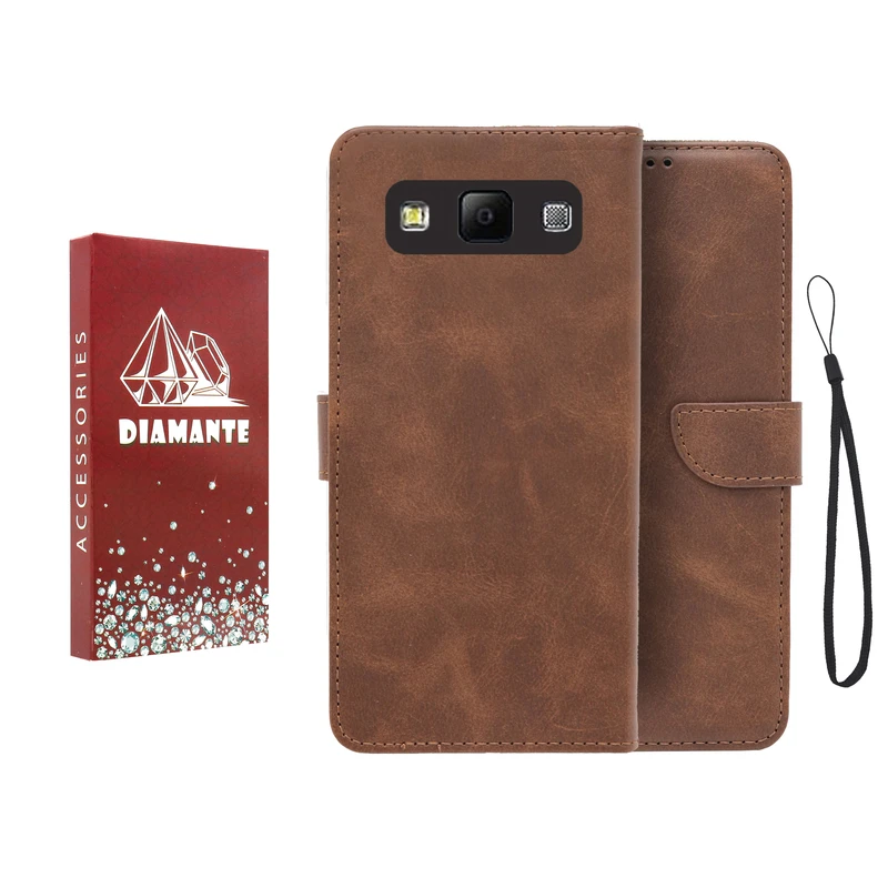 کیف کلاسوری دیامانته مدل جاکارتی مناسب برای گوشی موبایل سامسونگ galaxy A7 2015 به همراه بند آویز