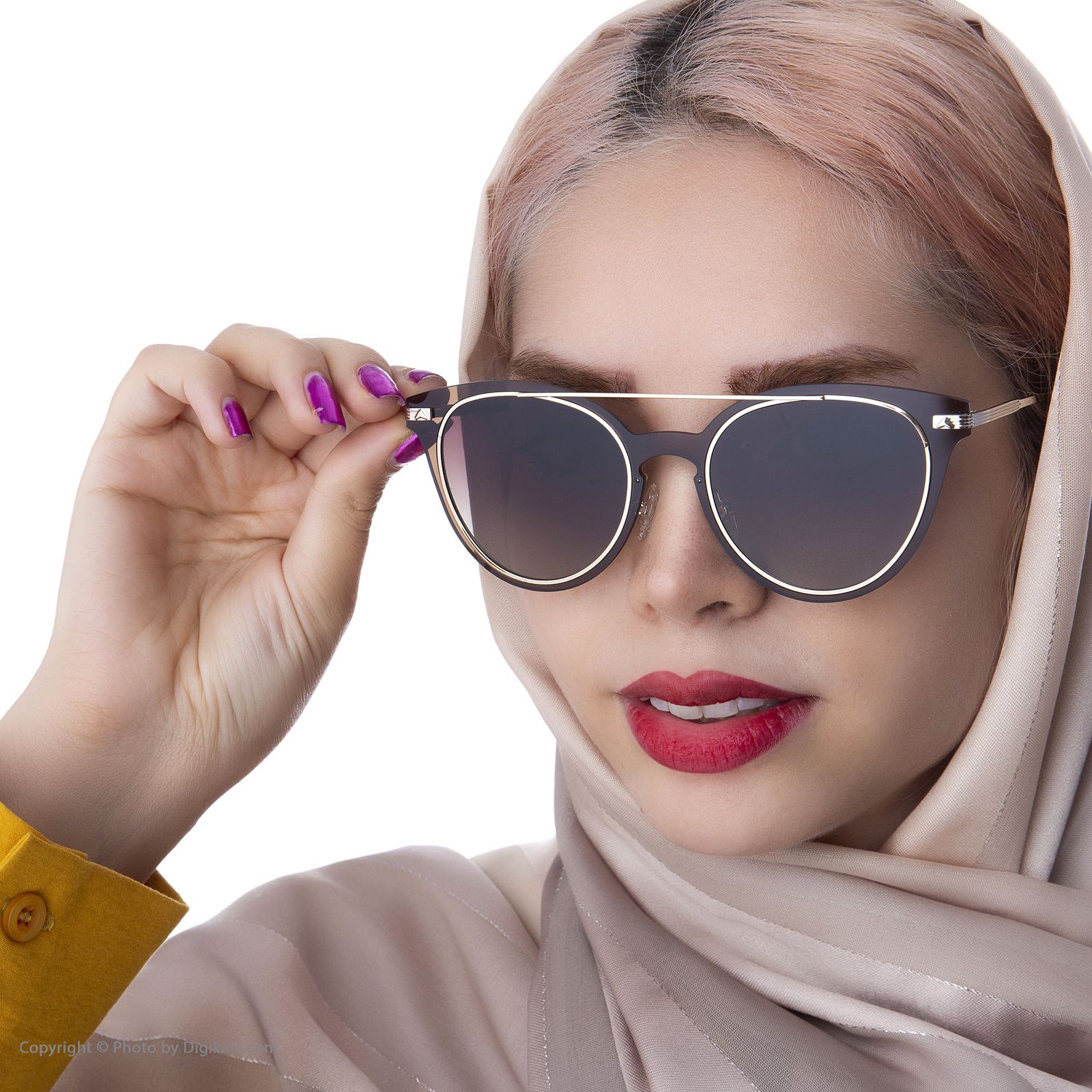 عینک آفتابی زنانه آوانگلیون مدل 4085 414 p -  - 2