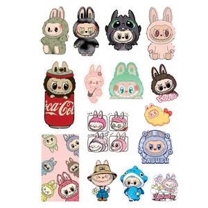 استیکر لپ تاپ رنجی شاپ طرح لبوبو کد A33 مجموعه 15 عددی