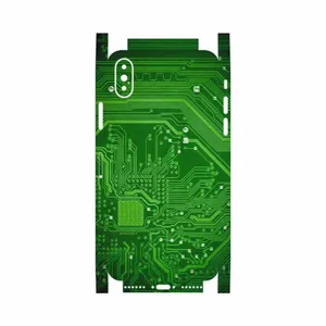 MAHOOT Green Printed Circuit Board-FullSkin Cover Sticker for Apple iPhone X