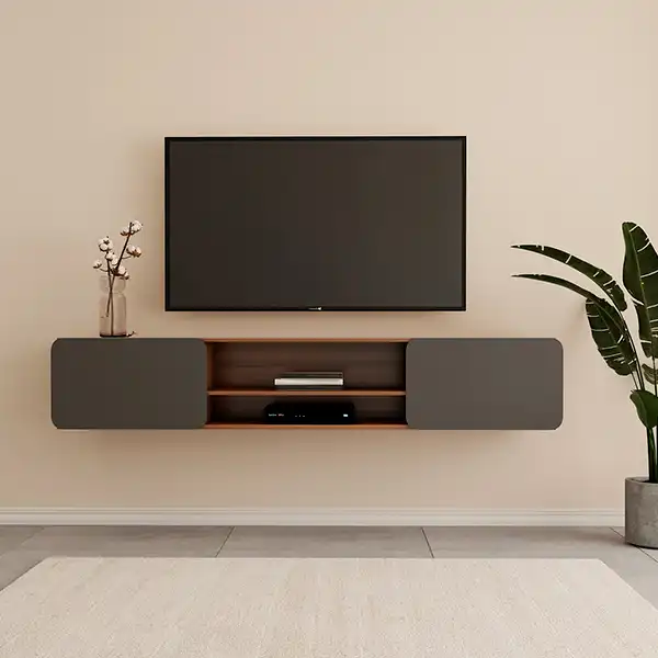 میز تلویزیون دیواری مدل ام دی اف مدرن  W.B.0014