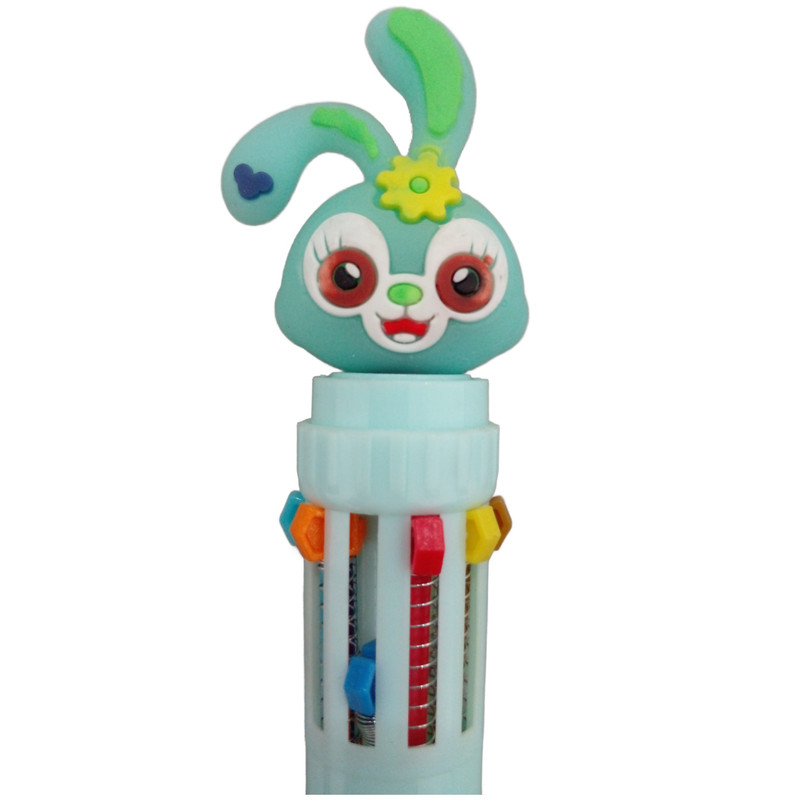 خودکار مدل ده رنگ طرح خرگوش به همراه مداد بینهایت مجموعه 2 عددی