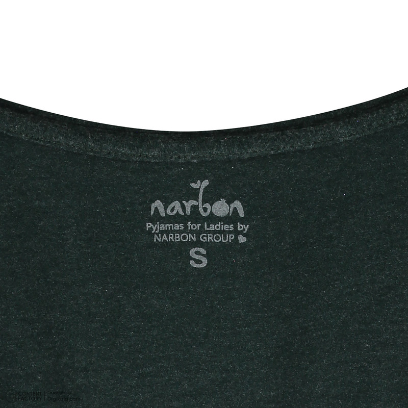 ست تی‌شرت آستین بلند و شلوار زنانه ناربن مدل 15211096 رنگ سبز تیره