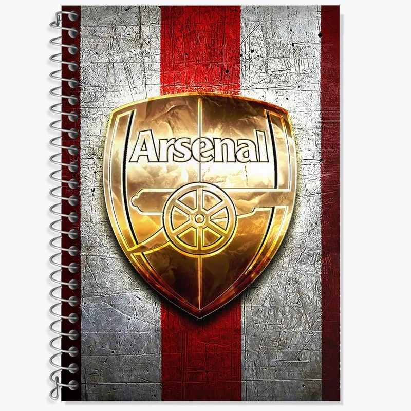 دفتر زبان 50 برگ خندالو مدل سه خط طرح باشگاه آرسنال کد 27186