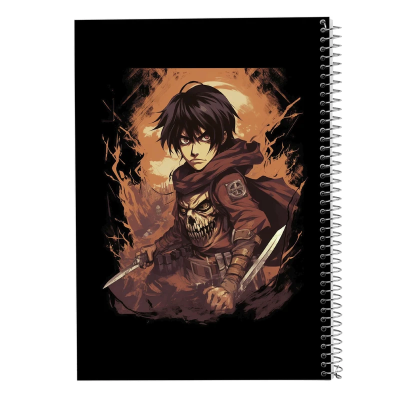 دفتر ژورنال نویسی 50 برگ مدوپد مدل نقطه ای طرح Attack on Titan کد DF10396