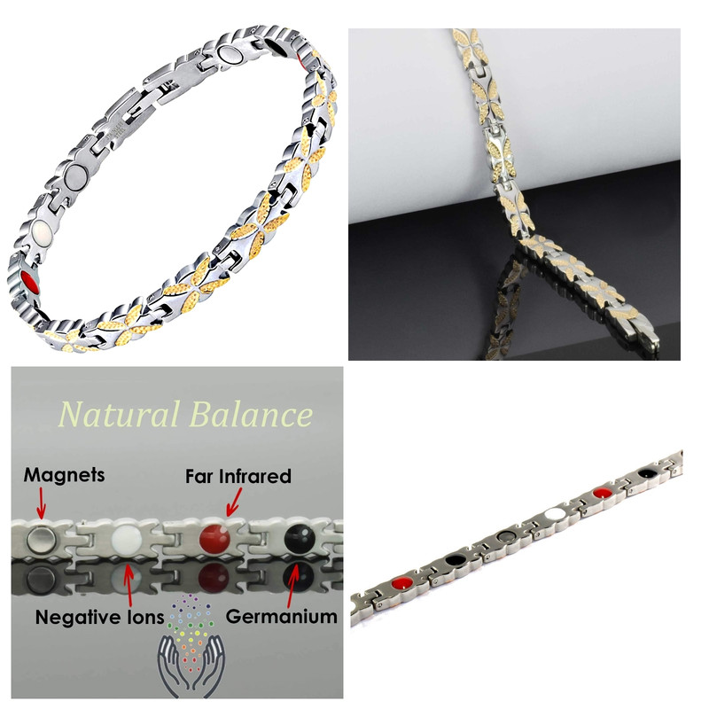 دستبند مغناطیسی مدل butterfly کد hp16 دستبند مغناطیسی مدل butterfly کد hp16