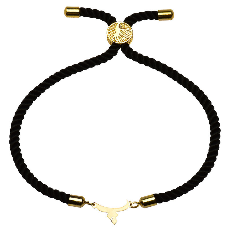 دستبند طلا 18 عیار زنانه الن نار مدل طرح حرف پ ELN1744