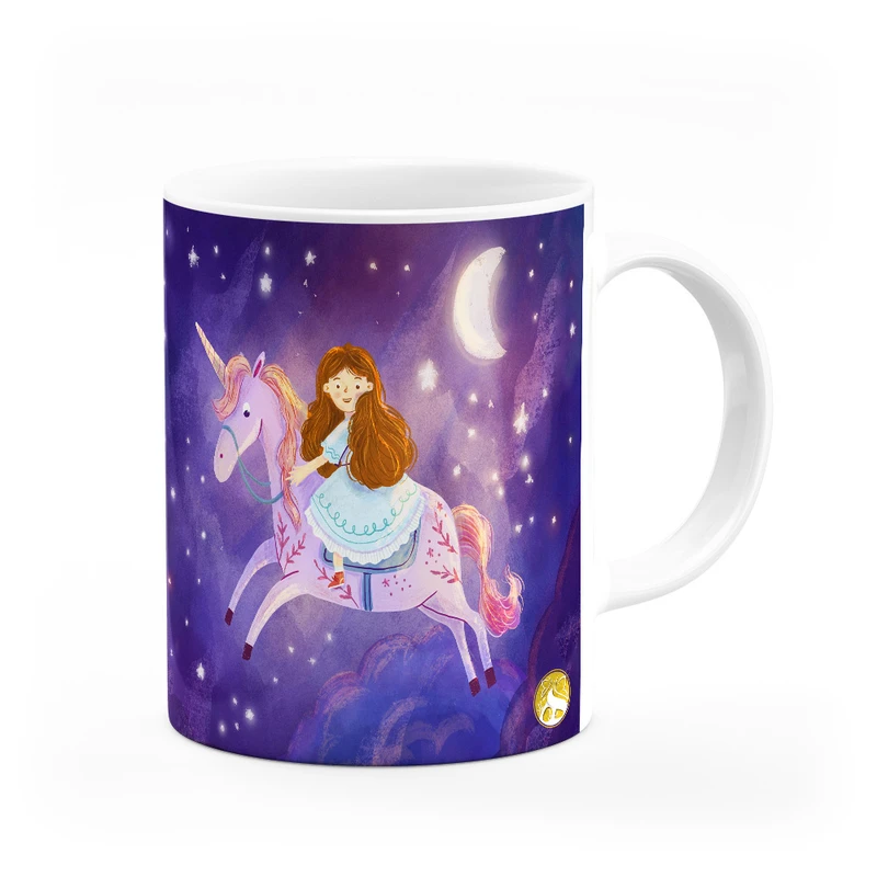 ماگ هومرو طرح یونیکورن اسب تک شاخ مدل MG9563