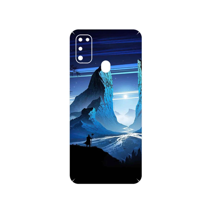 برچسب پوششی ماهوت مدل Blue Mountains Digital Art مناسب برای گوشی موبایل سامسونگ Galaxy M30s