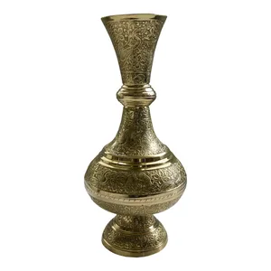 گلدان برنجی طرح گل ومرغ کد141