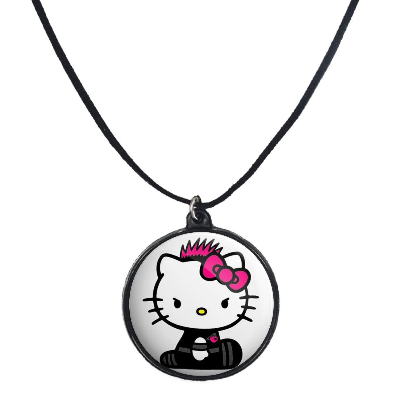 گردنبند پرمانه طرح کیتی کد pmb.22478 مدل دو طرفه