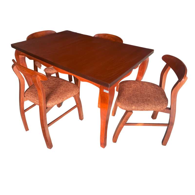  میز و صندلی ناهارخوری 4 نفره گالری چوب آشنایی مدل 660