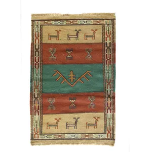 گلیم دستبافت قوچان سرزمین فرش کد 3001-3