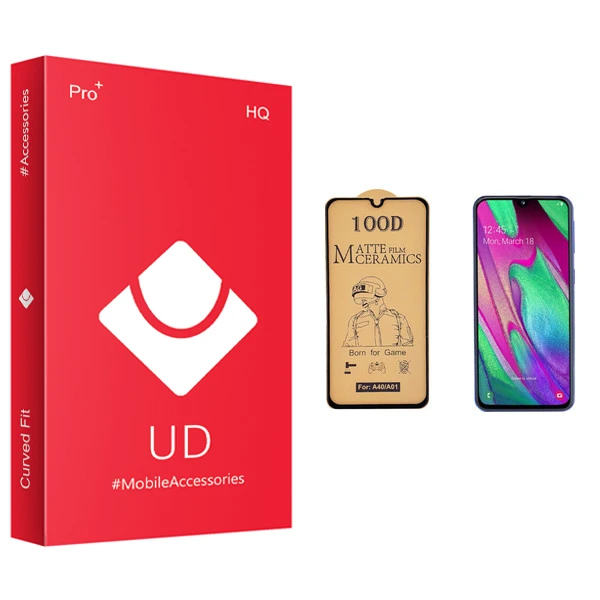 محافظ صفحه نمایش سرامیکی یو دی مدل +PRO مناسب برای گوشی موبایل سامسونگ Galaxy A40