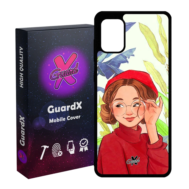 کاور گارد ایکس طرح دختر مدل Glass10328 مناسب برای گوشی موبایل سامسونگ Galaxy A31