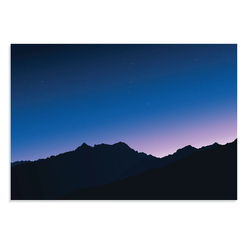 پوسترطرح آسمان و کوهستان Mountains and Sky مدل NV0777