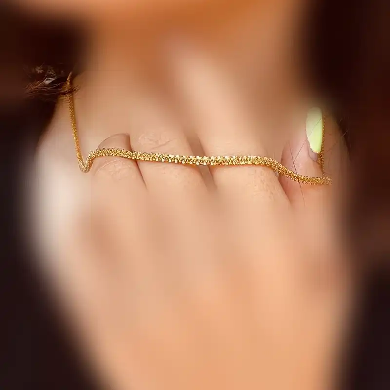 زنجیر زنانه مدل خاویاری کد T60