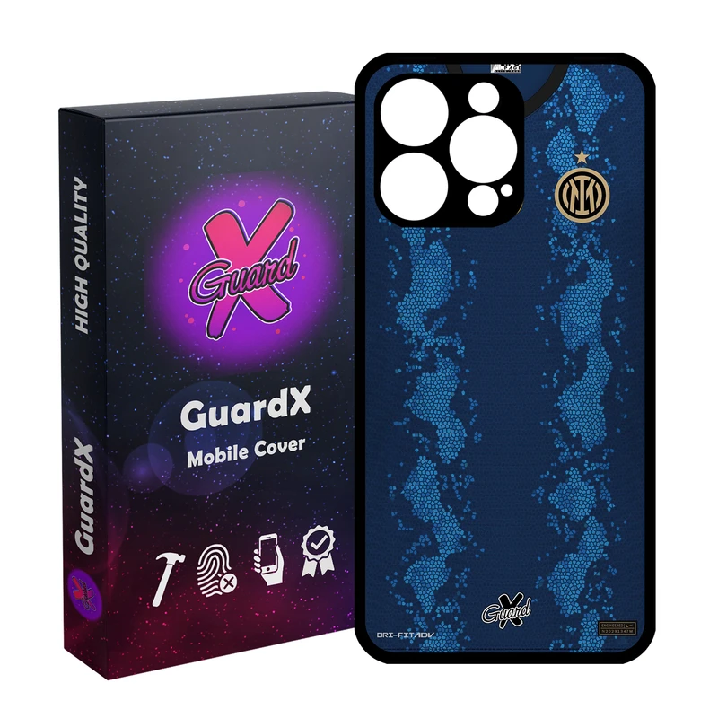 کاور گارد ایکس طرح Inter Milan مدل Glass10400 مناسب برای گوشی موبایل اپل iPhone 15 Pro Max