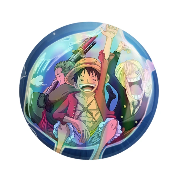 مگنت خندالو طرح لوفی و سانجی و زورو انیمه وان پیس کد 11444