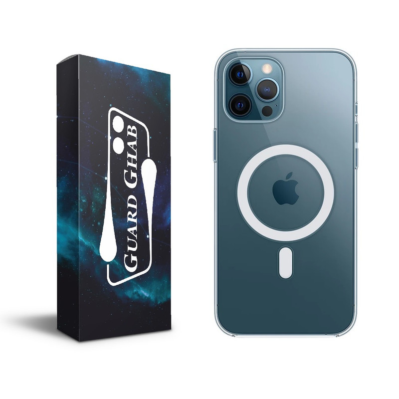 کاور گارد قاب مدل مگسیف شفاف مناسب برای گوشی موبایل اپل iPhone 12 promax