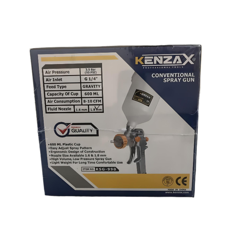 پیستوله بادی کنزاکس مدل دو تنظیم کاسه پلاستیکی KSG_S990