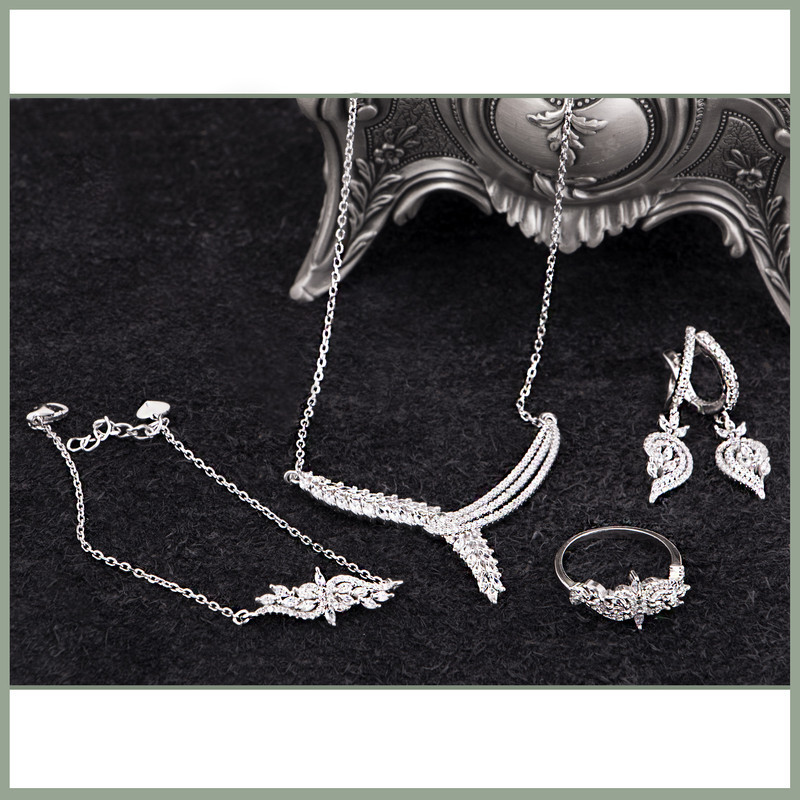 سرویس نقره زنانه جی تی ای مدل جی نایس