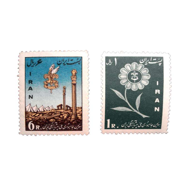 تمبر یادگاری مدل جامبوری پیشاهنگی ایران کد IR1899 مجموعه 2 عددی
