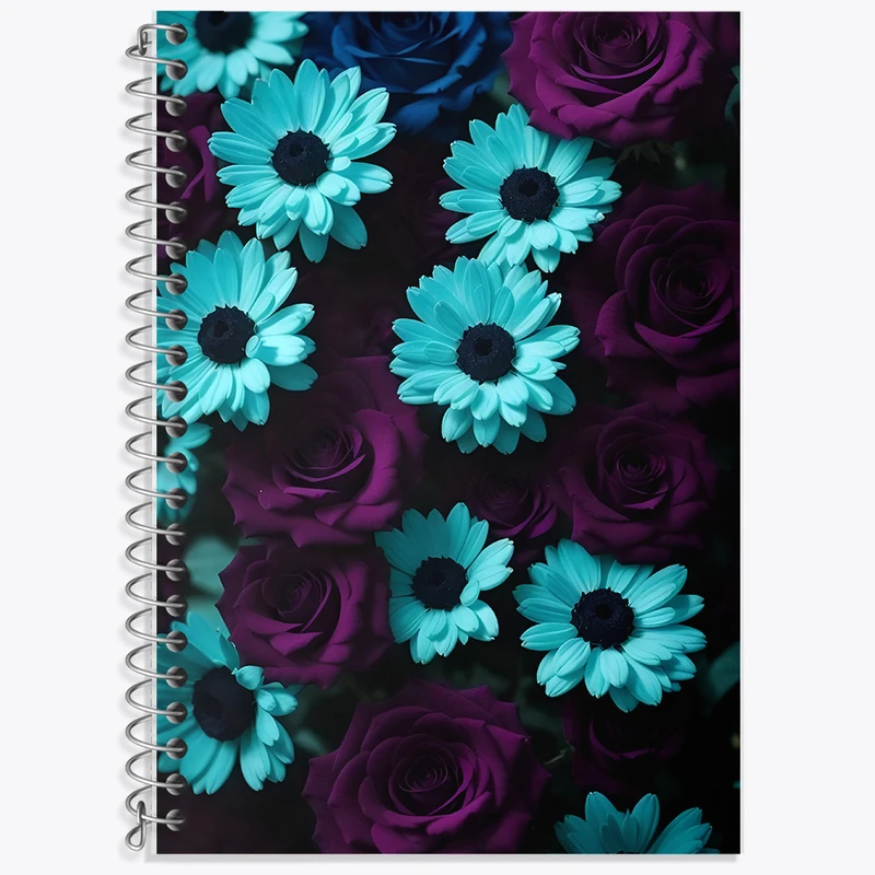 دفتر لغت 50 برگ خندالو طرح گل گلی کد F5252