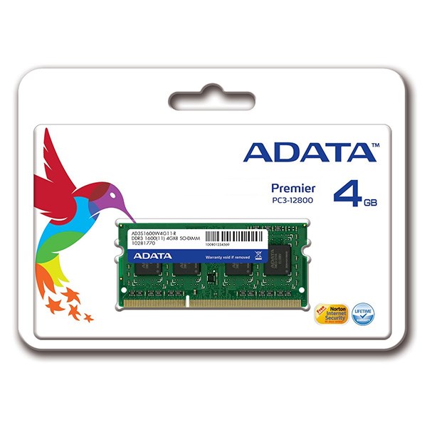 رم لپ‌تاپ ای دیتا مدل Premier DDR3 1333MHz PC3-12800 ظرفیت 4 گیگابایت