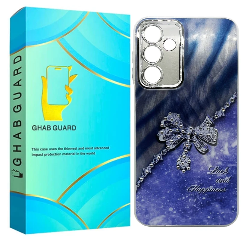 کاور قاب گارد مدل دخترانه طرح پاپیون نگینی مناسب برای گوشی موبایل سامسونگ Galaxy A05s