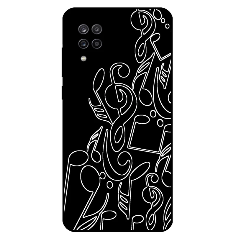 کاور مگافون طرح نت موزیک مدل 1887 مناسب برای گوشی موبایل سامسونگ Galaxy M12 / F12   