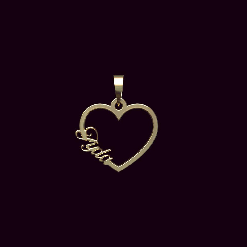 آویز گردنبند طلا 18 عیار زنانه مدوپد مدل اسم ایدا iyda کد PB1-10334