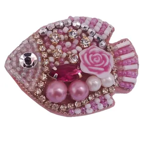 سنجاق سینه زنانه مدل ماهی کد 77