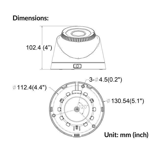 دوربین مداربسته آنالوگ هایک ویژن مدل DS-2CE56D0T-VFIR3F