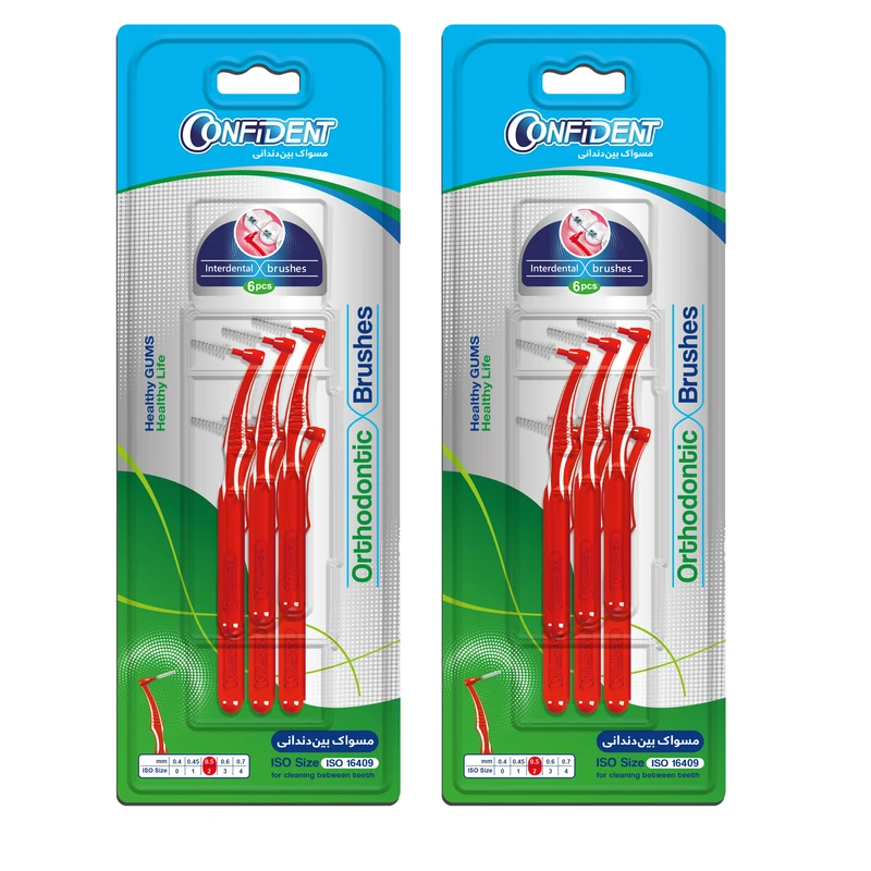 مسواک بین دندانی کانفیدنت کد 0.5 دو بسته 6 عددی