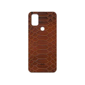 MAHOOT Brown-Snake-Leather Cover Sticker for OnePlus Nord N10 5G