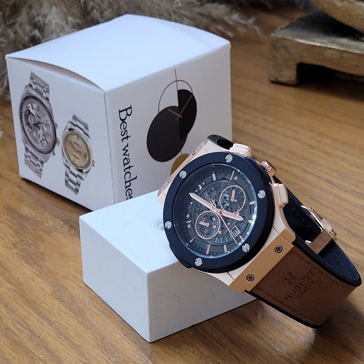 ساعت مچی عقربهای مردانه مدل اسکلتون رینگدار grroz - - 11