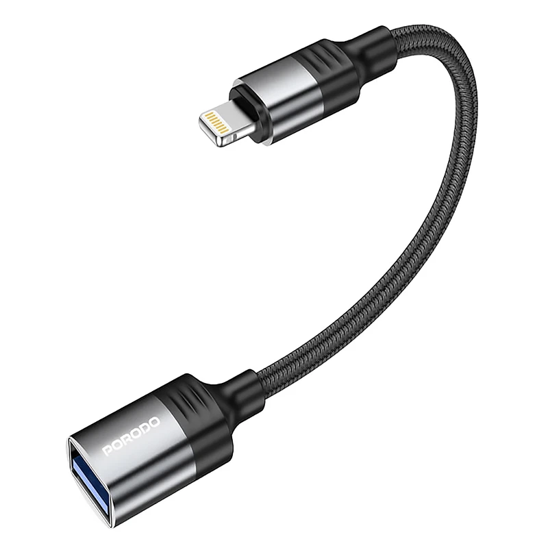 مبدل USB به لایتنینگ پرو دو  مدل PD-CBL0021-BK 