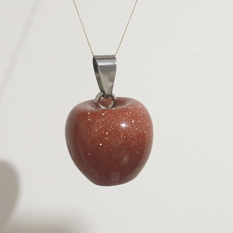 آویز گردنبند دخترانه مدل سیب کد qwe