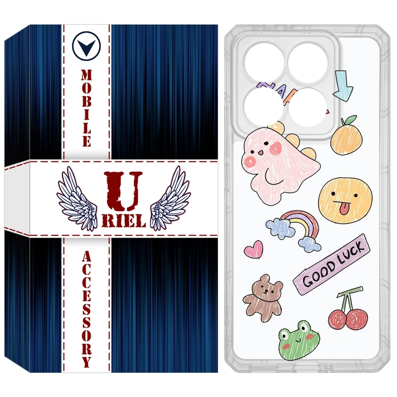 کاور یوریل مدل Clear کد 10 طرح نقاشی مناسب برای گوشی موبایل شیائومی 14T / 14T Pro