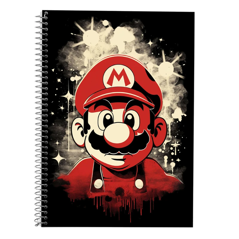 دفتر لغت 50 برگ مدوپد طرح سوپرماریو super mario کد DF2912