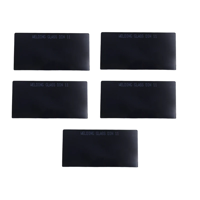 شیشه ماسک جوشکاری مدل YP-DIN11-100*50MM مجموعه 5 عددی 